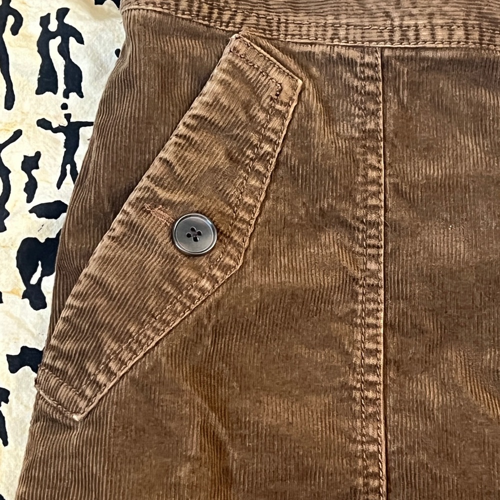 Ann Taylor Loft Brown Cotton/Spandex Corduroy Skirt - Size 2 - Picture 3 of 15